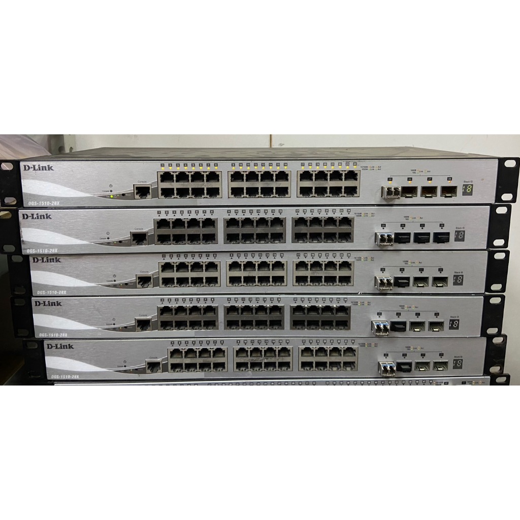 【彩虹3C】友訊D-Link DGS-1510-28X_28埠可堆疊智慧型網管交換器 4個一組賣