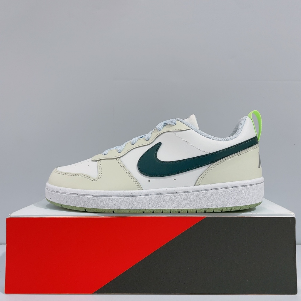 NIKE COURT BOROUGH LOW RECRAFT GS 女生 白色 皮革 板鞋 休閒鞋 FV8121-131