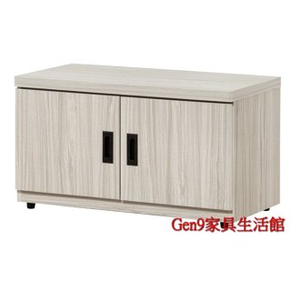 Gen9 傢俱生活館..合我意白梣木/灰橡色2.7尺坐鞋櫃(031)(木心板)-SB#915-1..臺北地區免運費!!