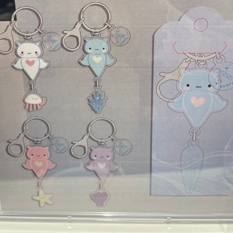【Do小姐】Xpark原創新品 海天使壓克力鑰匙圈 水母 軟柳 鹿角珊瑚 海星 貝殼 吊飾