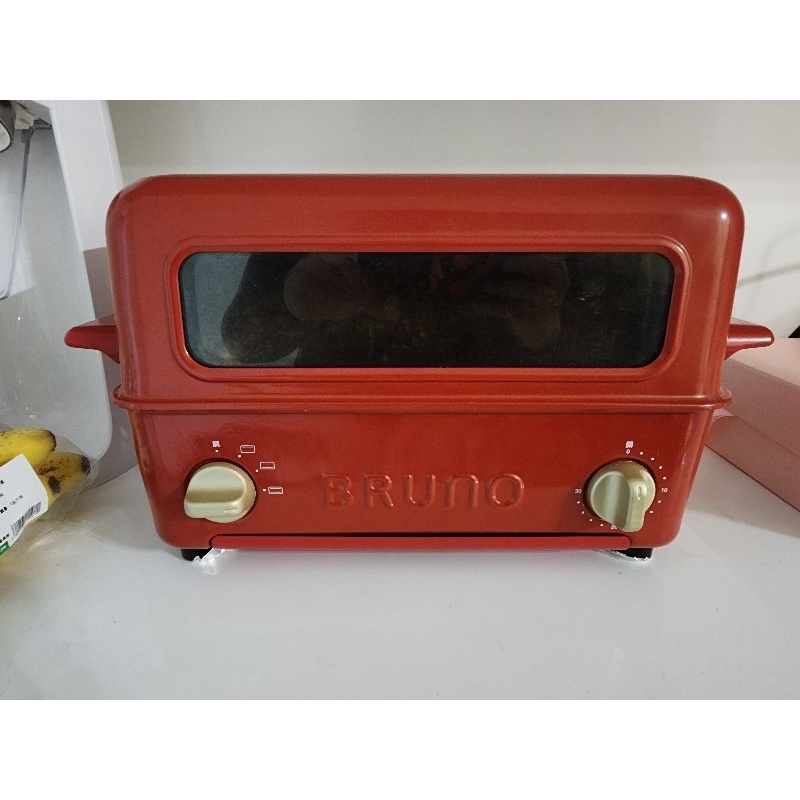 日本BRUNO 上掀式水蒸氣循環燒烤箱(紅色)