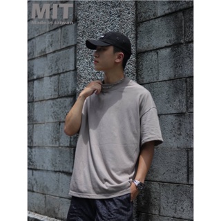 【MBC】MIT 台灣製 寬鬆 高磅耐洗 半高領落肩短Ｔ