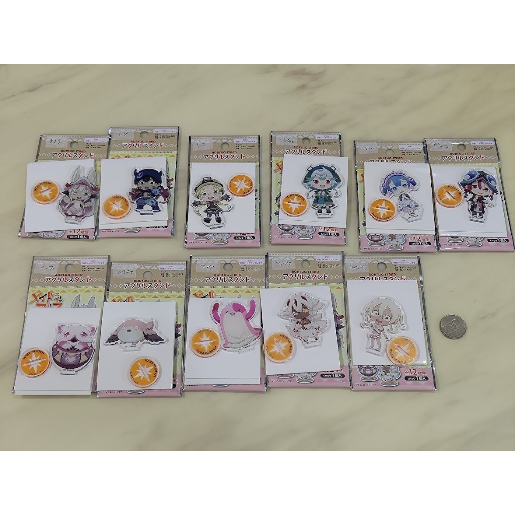 來自深淵 烈日的黃金鄉 壓克力 立牌 莉可 雷格 奈奈祈 法普妲 馬魯魯克 米蒂 普魯修卡 梅喵 咿嚕繆咿 布耶可 嘛啊