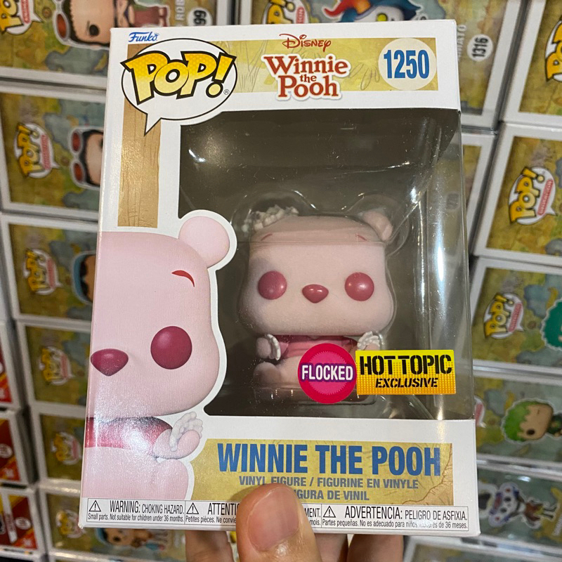 [李大] 正版現貨 Funko POP 迪士尼 小熊維尼 櫻花粉 植絨 Winnie the Pooh #1250