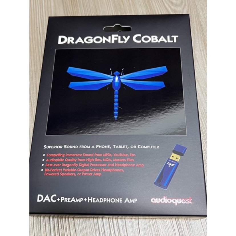 全新現貨 AudioQuest DragonFly Cobalt 藍蜻蜓｜USB DAC耳擴｜JitterBug FMJ