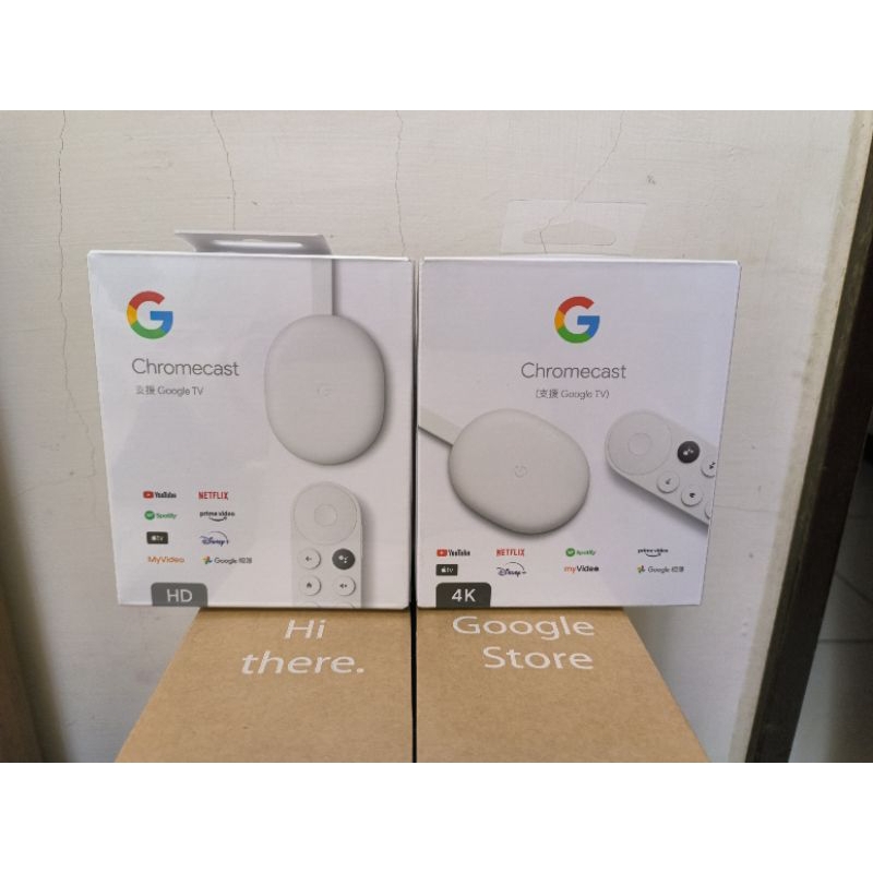 Google Chromecast (支援Google TV, 4K/HD) 電視棒