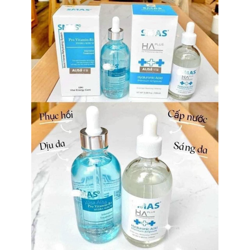 Hàng sẵn SERUM B5 -SERUM HA SMAS  HYDRA 亮膚淡斑保濕精華液 100ml