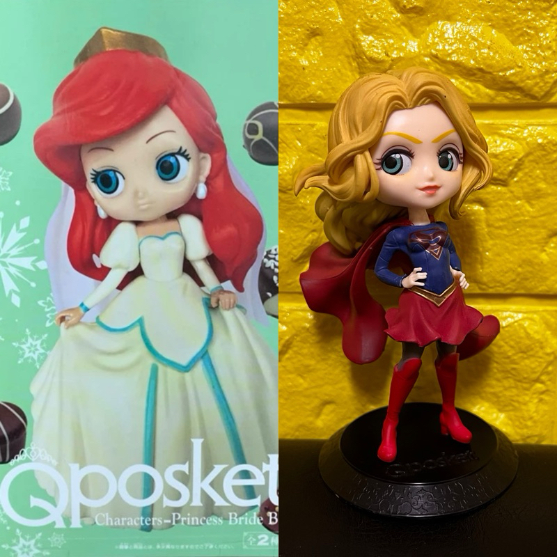 二手 港版 Qposket 公主系列 小美人魚 女超人 英雄聯盟 大眼系列 標準盒 娃娃機 港版 無證