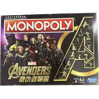 （二手） 地產大亨 漫威 復仇者聯盟 中文版 MONOPOLY 桌遊 大富翁