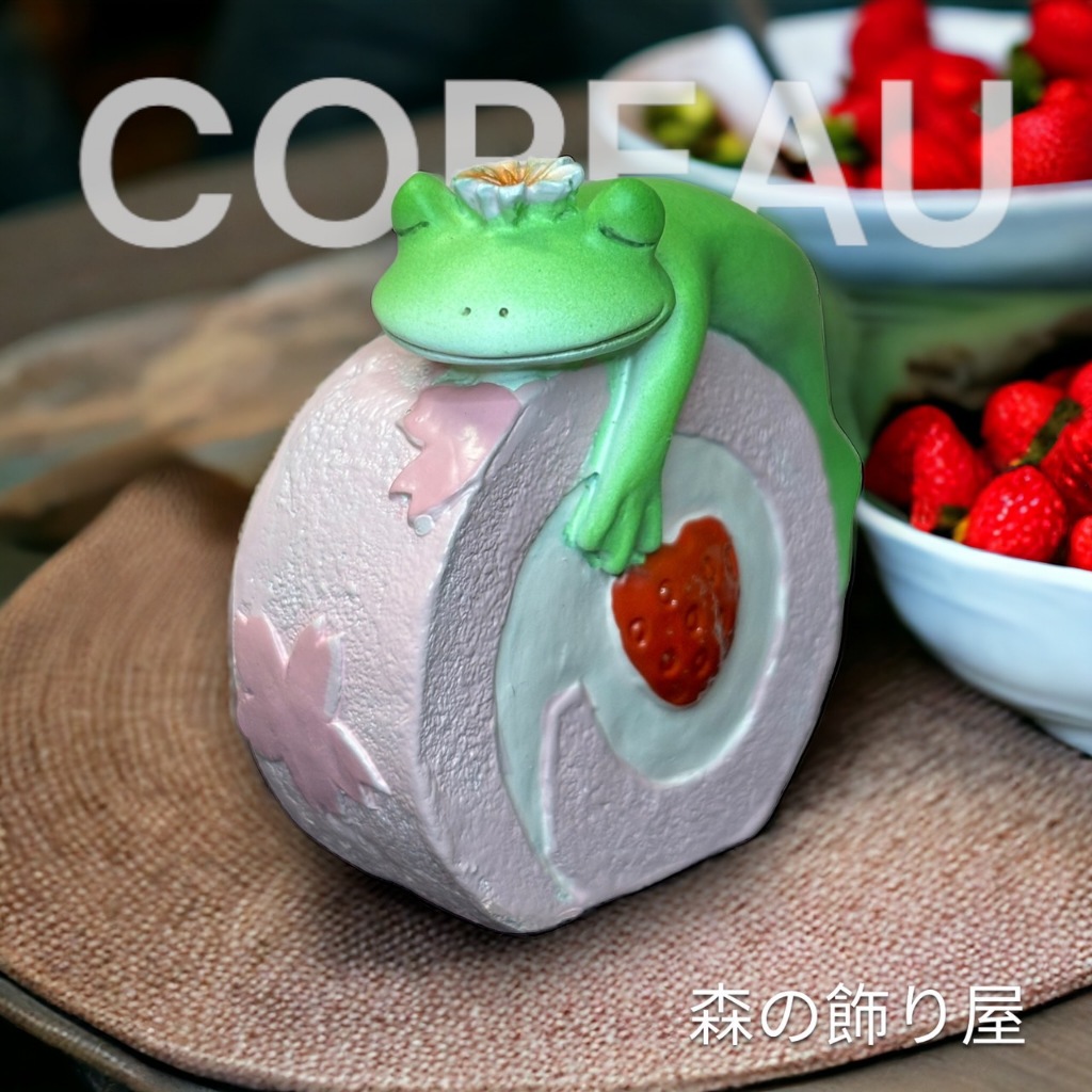 日本🇯🇵現貨 Copeau 草莓 青蛙 聖誕節 草莓蛋糕 青蛙公仔 青蛙擺飾 療癒擺飾 櫻花 送禮 小青蛙 カエル 擺飾