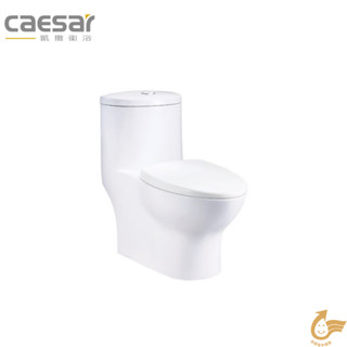 『洗樂適臺南義林店』凱撒衛浴CAESAR 金級省水雙段式噴射虹吸單體馬桶CF1375/CF1475(管距30/40Cm)