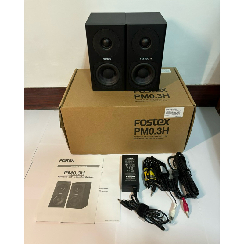 二手 Fostex PM0.3H (黑色) 高音解析漂亮 主動式 3吋 監聽喇叭 音響  台灣公司貨