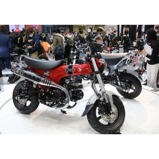 DAX ST125側柱加大座 適用於 Honda ST125 DAX改裝黑色邊柱加大座 臘腸狗小檔車 DAX 125黑