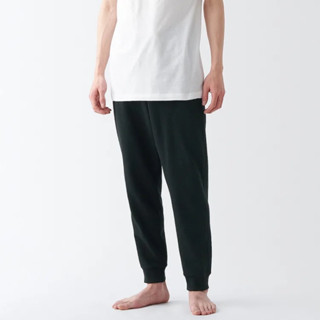 MUJI 無印良品【全新、黑XL/墨灰XL/深藍XL】男👨棉混裡毛長褲 現貨👏