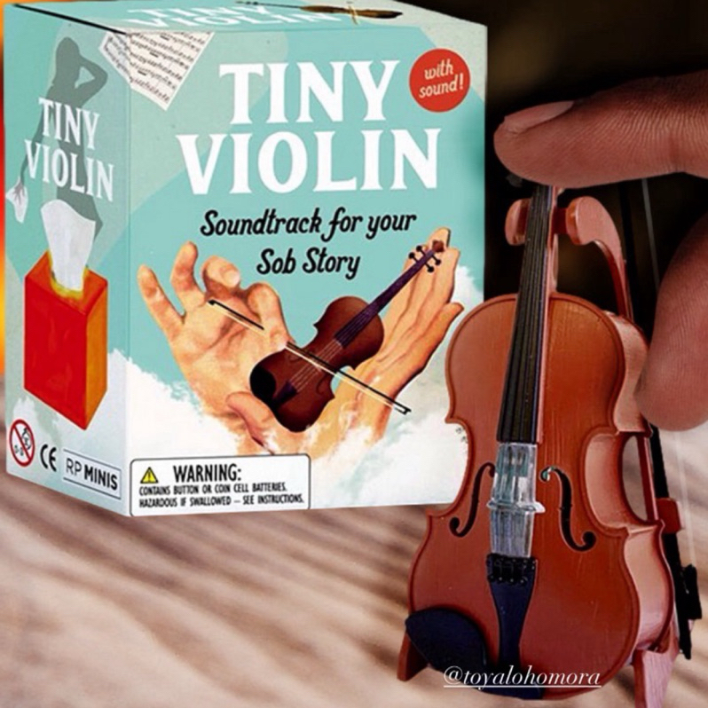 現貨到 美國 tiny violin 交換禮物 迷因玩具 憂鬱 迷你悲傷小提琴 音樂家禮物 拉小提琴