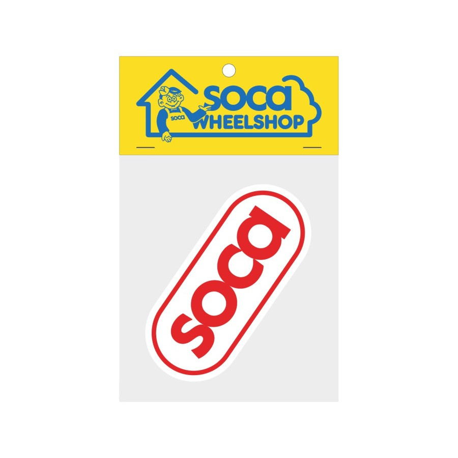 【VESPA RAGAZZO】SOCA Logo Red Sticker 貼紙一份