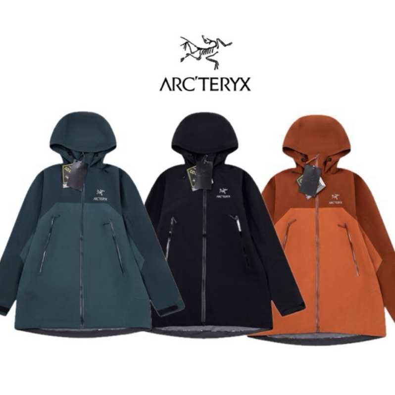 Arc'teryx 始祖鳥衝鋒衣 Gore-tex硬殼 拼色 功能性 外套 防水夾克 潮流 聯名 正品代購