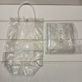 全新 現貨 PVC透 明防水 大容量收納袋 旅行包 文具包 化妝包 筆袋 盥洗包