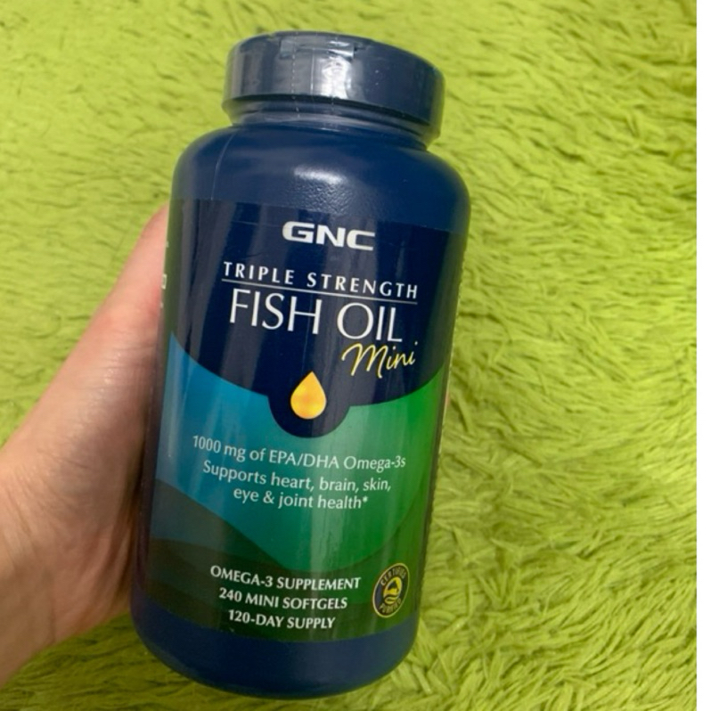 現貨 GNC魚油迷你型Triple Strength Fish Oil Mini 60/120/240顆