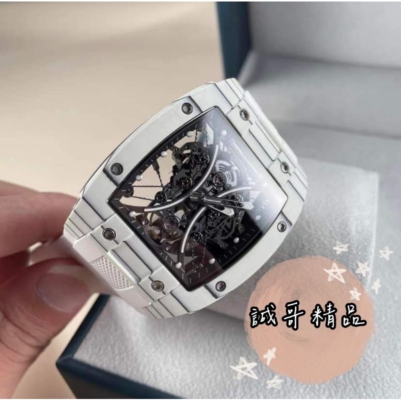 (誠哥精品)OBLVLO歐寶羅夜光碳纖維機械手錶