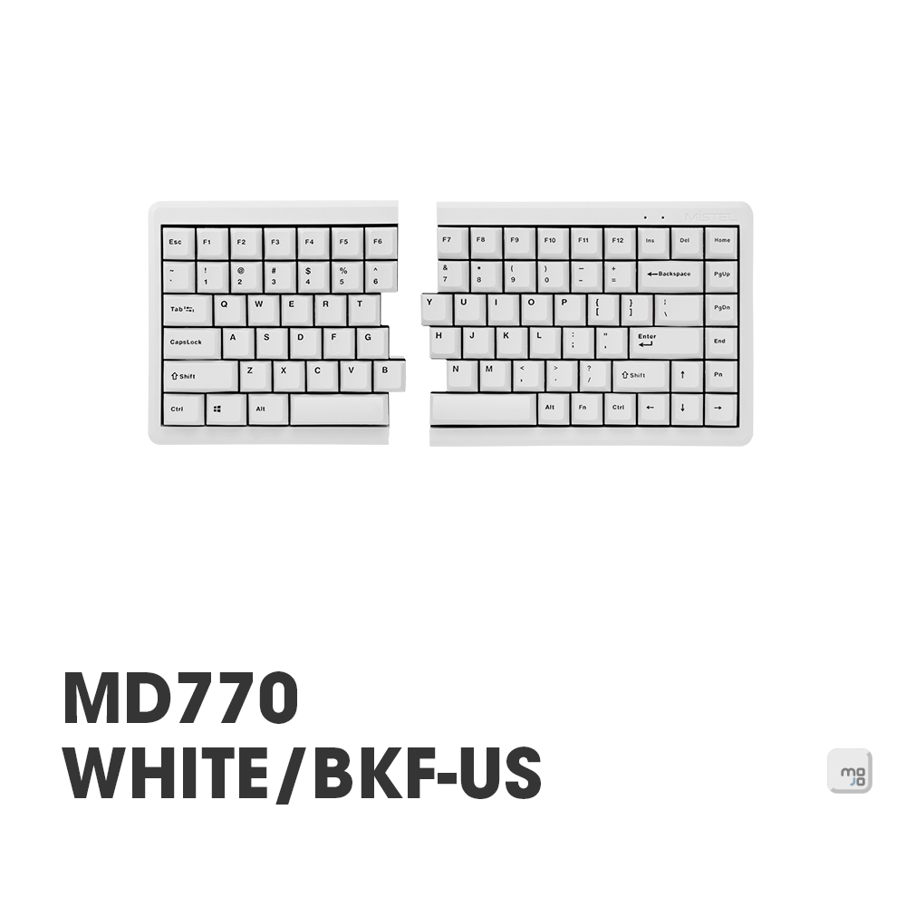 Mistel MD770 經典白殼/黑字 (Cherry MX) 機械鍵盤