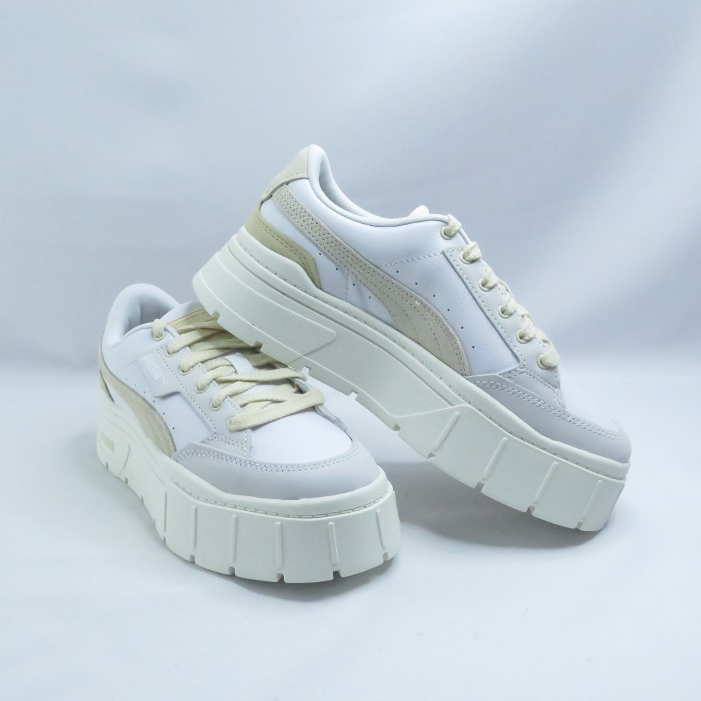 PUMA Mayze Stack Luxe Wns 38985310 女 復古休閒鞋 厚底 白【iSport愛運動】