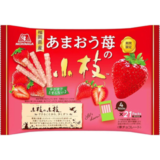 日本 森永 MORINAGA 小枝 草莓風味巧克力棒 期間限定