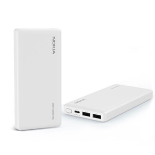 NOKIA 10000mAh PD 20W雙向快充 3孔輸出 TypeC+USB 行動電源(P6203-1)