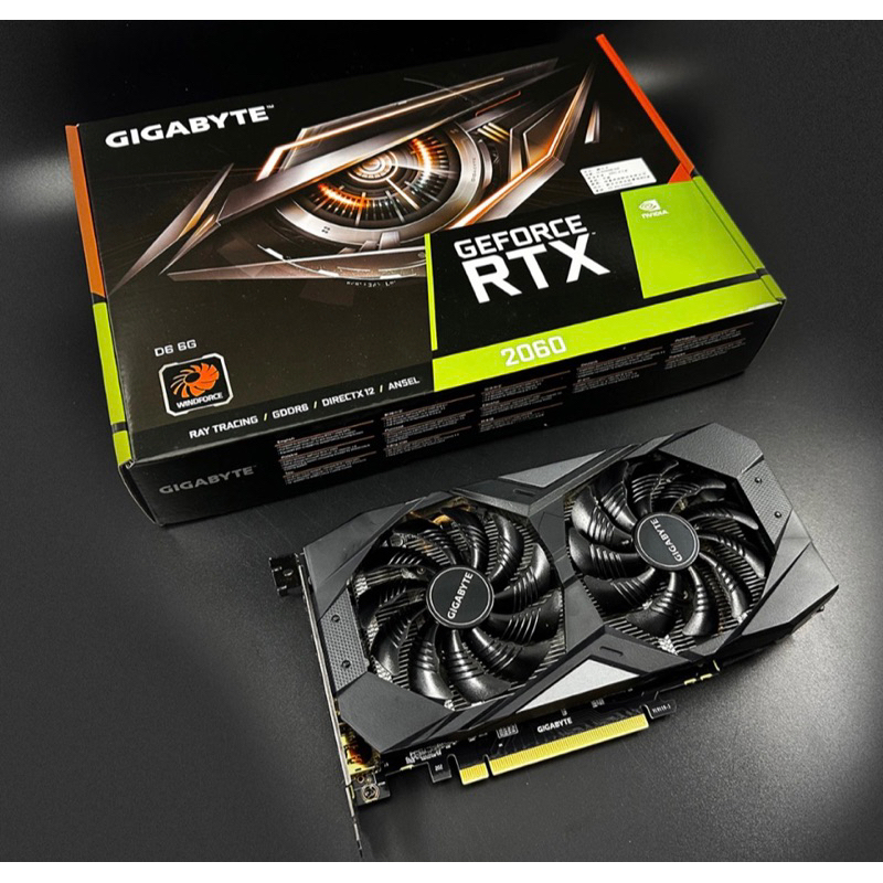 保固中 技嘉 GIGABYTE  GeForce RTX2060 D6 6G (rev. 2.0)