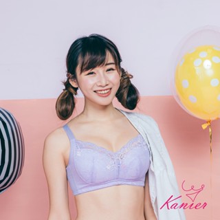 【Kanier卡妮兒內衣】夢裡花叢間無鋼圈內衣(紫 CDE)