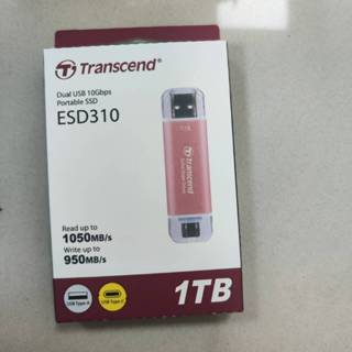 Transcend 創見 ESD310 1TB 固態SSD 隨身碟 外接硬碟 行動硬碟 粉色全新