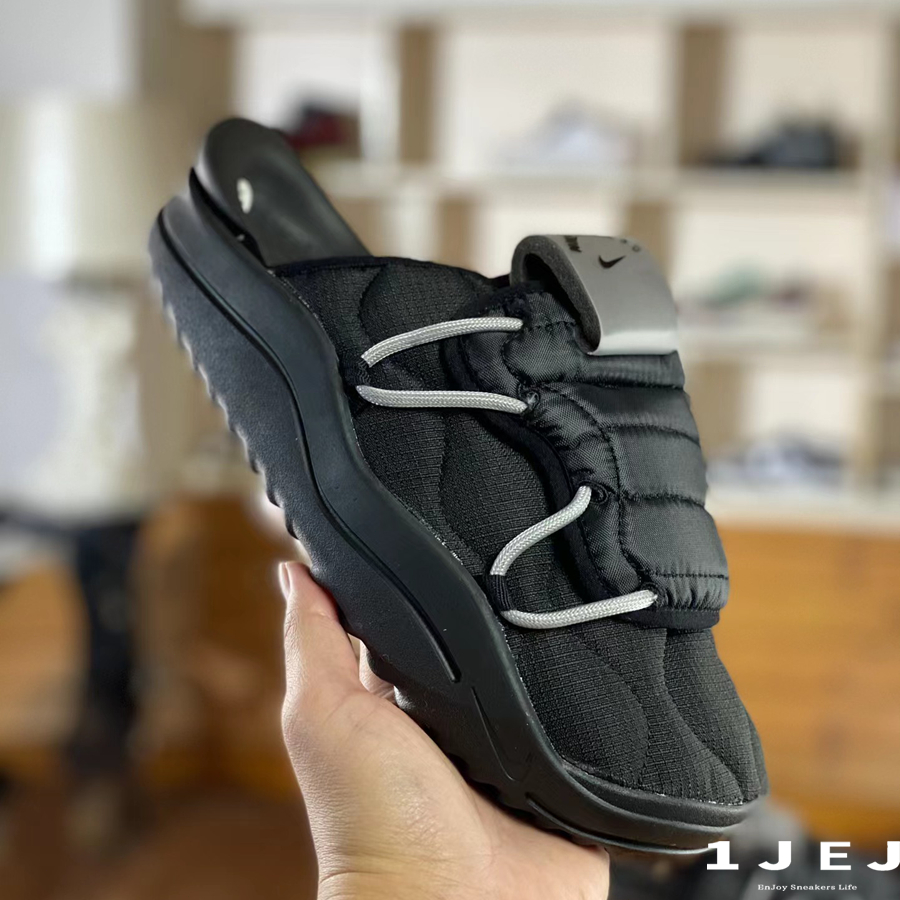 -EJ- Nike OUTLETS Offline 3.0 黑色 黑綠 透氣 拖鞋輕便 休閒鞋 DJ5226-004