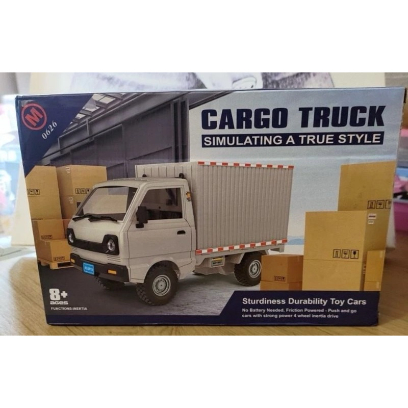 全新現貨 CARGO TRUCK 載卡多 得利卡 1：16卡車 附紙箱 可堆放在卡車上 貨物車 運送車 回力車 仿真模型