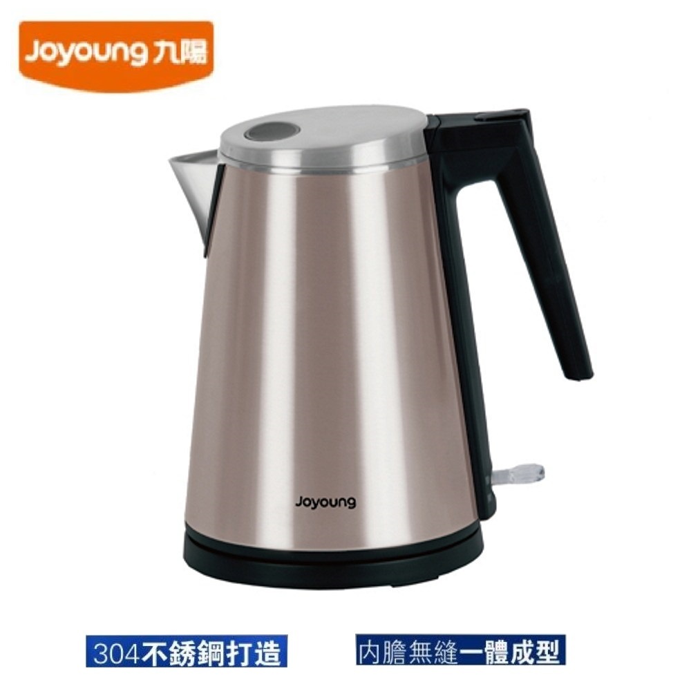 福利品(全新) -【Joyoung九陽】雙層不鏽鋼快煮壺 K15-F2M(不銹綱鉑金色)