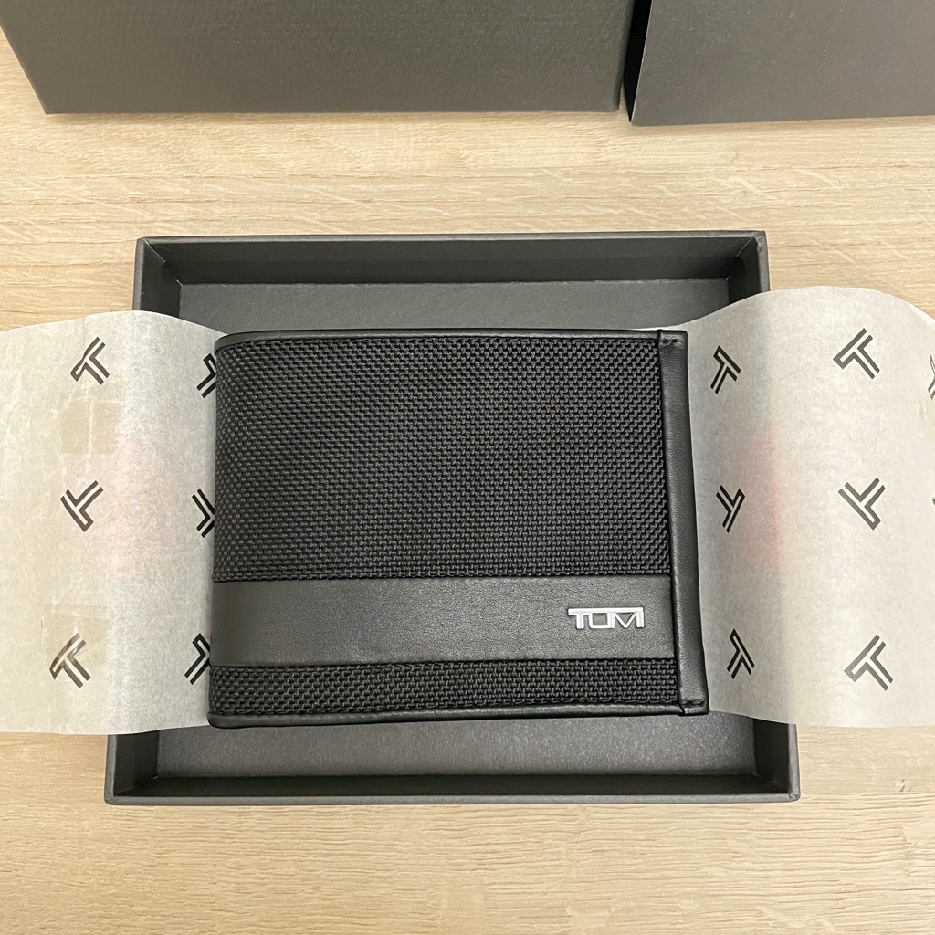 [Ready] TUMI ALPHA SLG Global 黑 皮夾 短夾 錢包 商務 尼龍 男用 01192230D2