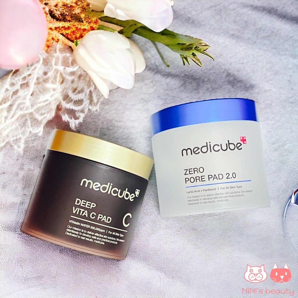 【NINI🇰🇷Medicube】全能維他命C透亮爽膚棉 ZERO毛孔爽膚棉2.0 70片 痘痘肌 油性肌膚 亮白保濕