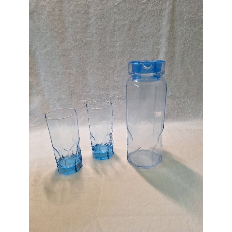 法國Luminarc 樂美雅 1.1L冷水壺+2個玻璃杯