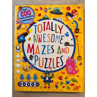 [二手] Totally Awesome Mazes and Puzzles 兒童迷宮書 英文彩色原版