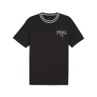 [麥修斯]PUMA 基本系列 Squad 678968 01 短袖上衣 T恤 休閒 黑色 歐規 男款