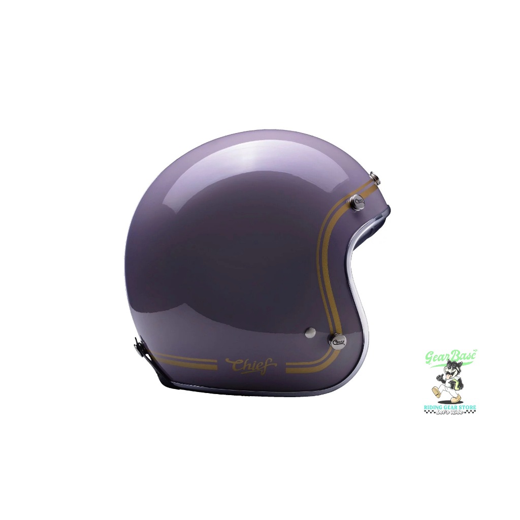 【Gear Base 吉兒基地】 CHIEF 安全帽 金邊系列 Ticuna 槿紫 復古帽