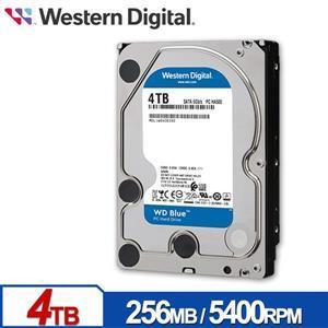 WD40EZAX 藍標 4TB 3 . 5吋SATA硬碟 • PC專用硬碟 • 256MB 快取記憶體