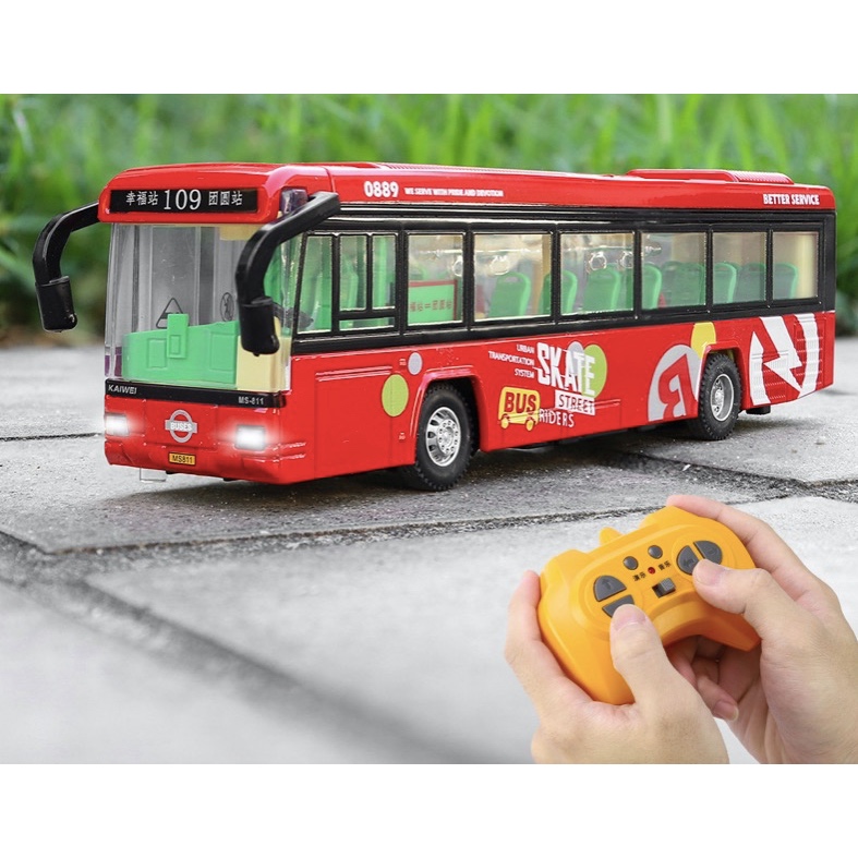 「車苑模型」鍇威 搖控 公交車 城市觀光巴士 可充電 聲光 遙控