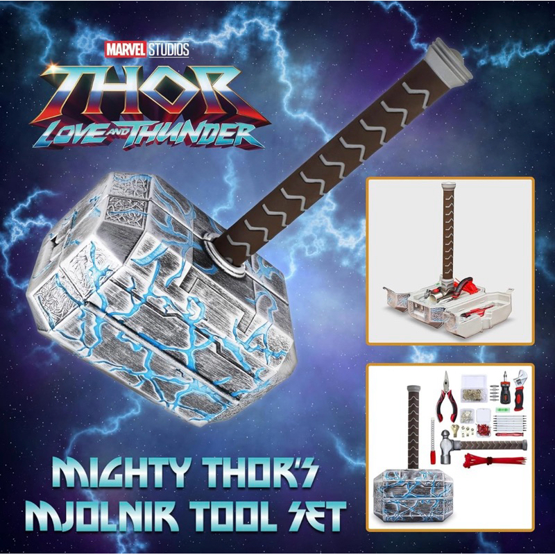正版雷神之鎚愛與雷霆工具箱 Marvel Mighty Thor's Hammer Mjolnir 91 件工具組