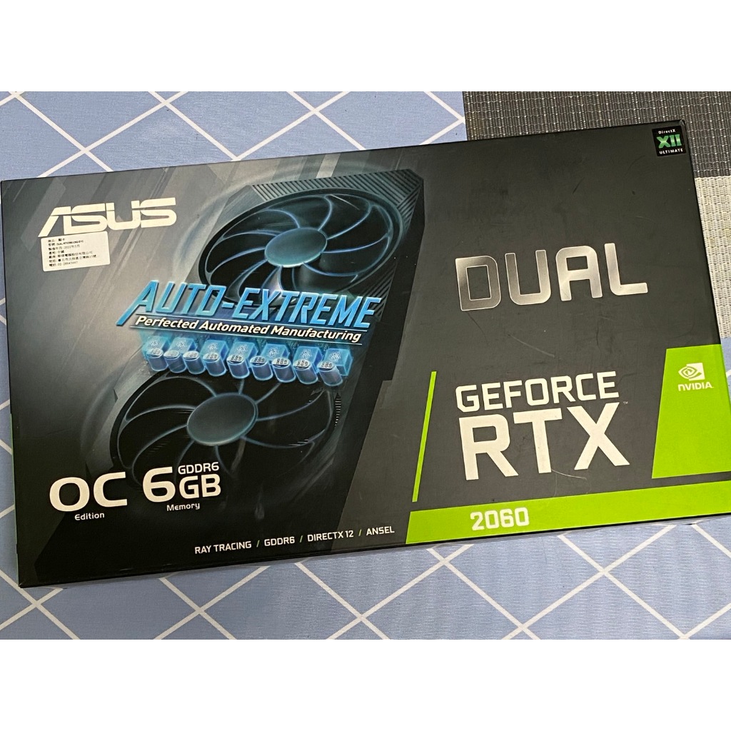 【熱賣二手好物】 華碩 DUAL-RTX2060-O6G-EVO