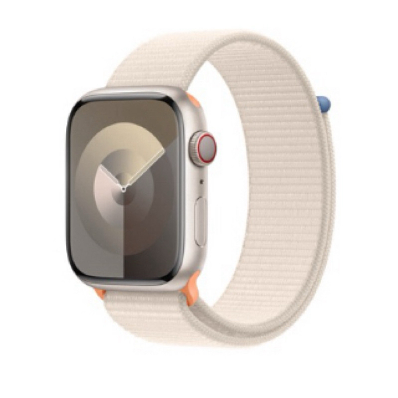 Apple Watch S9 45 公釐星光色運動型錶環 錶帶 原廠 官方錶帶 全新