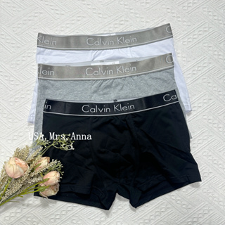 🔥Anna美國代購🇺🇸 Calvin Klein 男士四角內褲 CK 內褲組 純棉 金邊 三件組 黑 白 灰 抗菌純棉