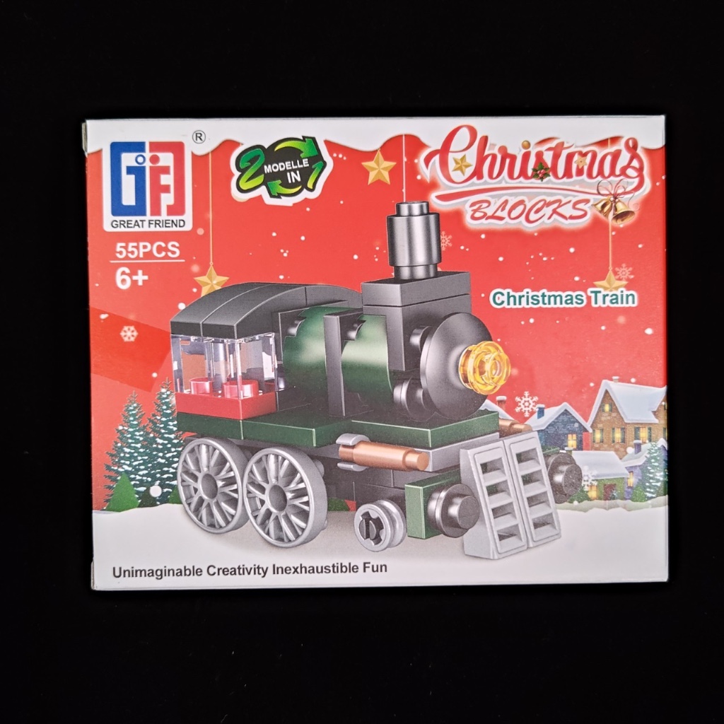 DIY拼裝積木 聖誕火車 聖誕玩具 聖誕節造型積木 拼裝積木 積木玩具 積木 玩具 塑膠玩具(夾娃娃機商品)