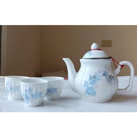 快!非買不可 陶瓷茶具組 泡茶組 1茶壺+3茶杯 下午茶 贈品茶具組 惜福價出清