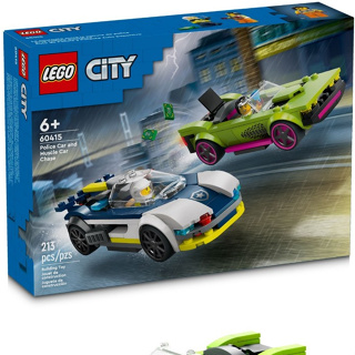 [大王機器人] 樂高 LEGO 60415 City-警車和肌肉車追逐戰 城市系列