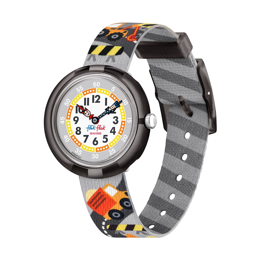 【FlikFlak】兒童手錶 BUILD IT UP (31.85mm) 瑞士錶 兒童錶 手錶 編織錶帶 FBNP217
